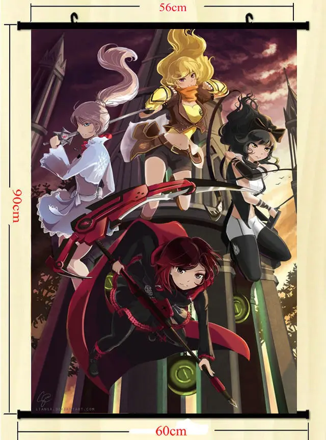 Anime RWBY Volume 2 Cartoon Red Trailer Home Decor
