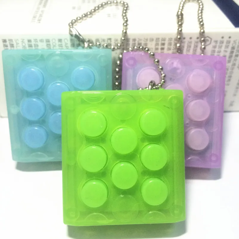 Творческий Mugen Puchi Брелок Пути Электронный Bubble Wrap Keyring Поп бесконечные воздушный