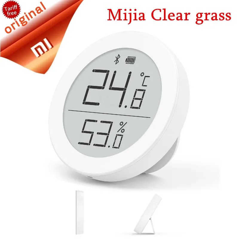 

Xiaomi Mijia Clear Grass Bluetooth Hygrometer Sensitive Data Automatic Recording By APP Digital Wireless LCD Screen Thermometer