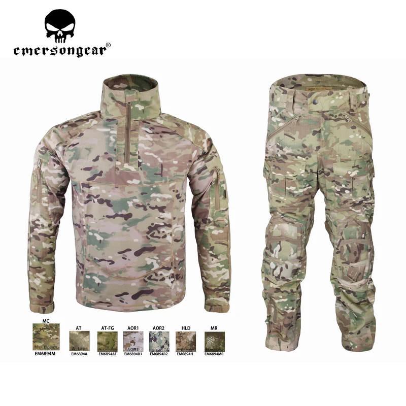 Emersongear мужской Камуфляжный костюм тактическая спортивная одежда военный боевой