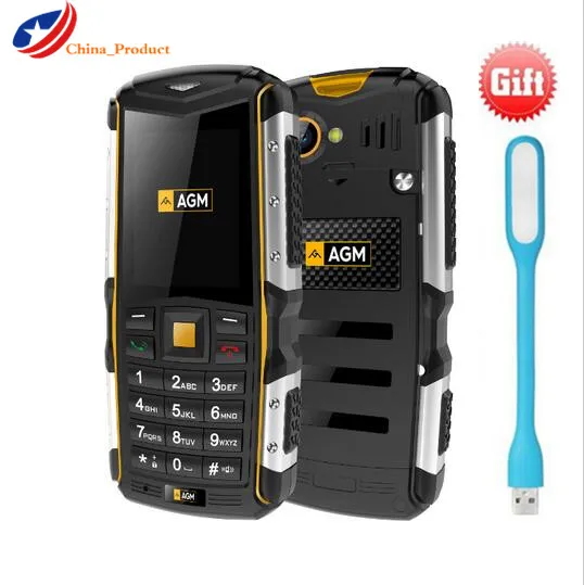 Gift AGM M1 IP68 Waterproof 2570mAh 2 0 3G Mobile Phone 2 0MP Dual SIM Dual