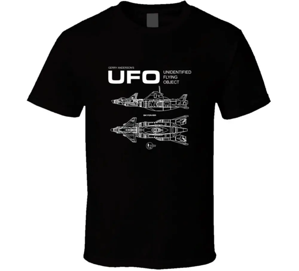 Ufo Shado Serie Tv Skydiver 2019 T-Shirt Estive Per Uomo Divertenti Magliette In Cotone A Maniche Corte T-Shirt 3D In Cotone