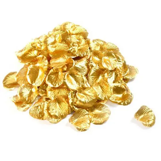 

Wholesales 500pcs Gold Silk Petals