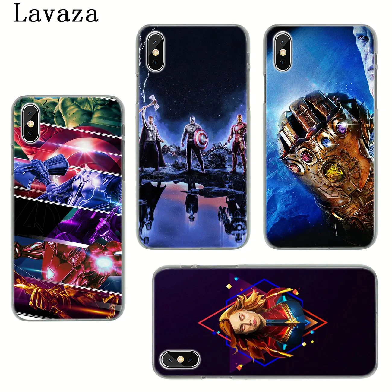 Твердый чехол для телефона Lavaza Avengers Endgame Marvel с логотипом супергероя iPhone XR X XS 11 Pro Max
