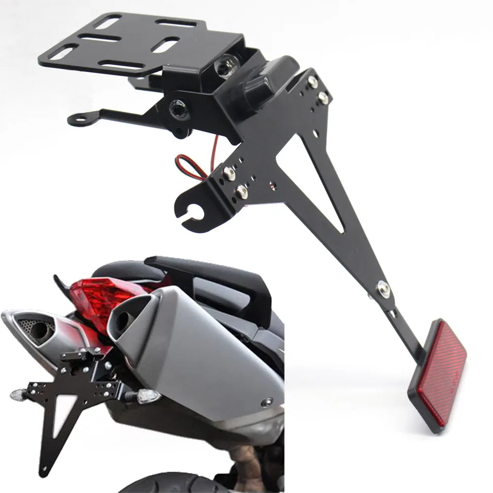 

For Yamaha FZ1 FZ6 FZS XJ6 Tail Fender Eliminator Registration License Plate Holder Bracket LED Light