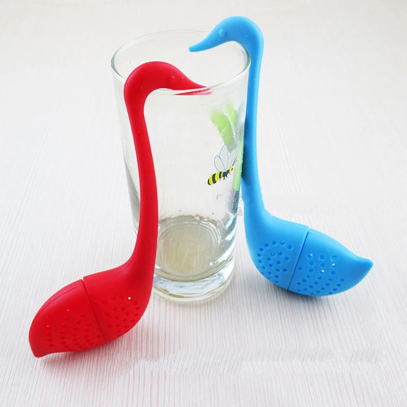 Silicone Tea Infuser Swan Shape 1 pc Tea Leaf Bag Holder Reuseable Food