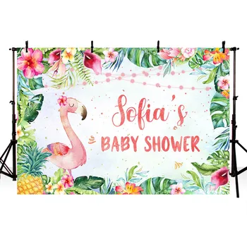 

Background for Photo Studio Newborn Baby Birthday Party Pink Bird Dots Floral Flowers Backdrop Photocall Table Decor Photoshoot