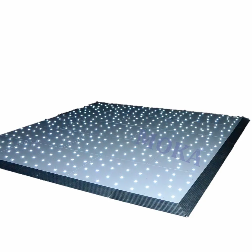 

12*12 feet led Starlight Dance Floors sparkling white dancefloor Dance Floor LED for wedding dj event