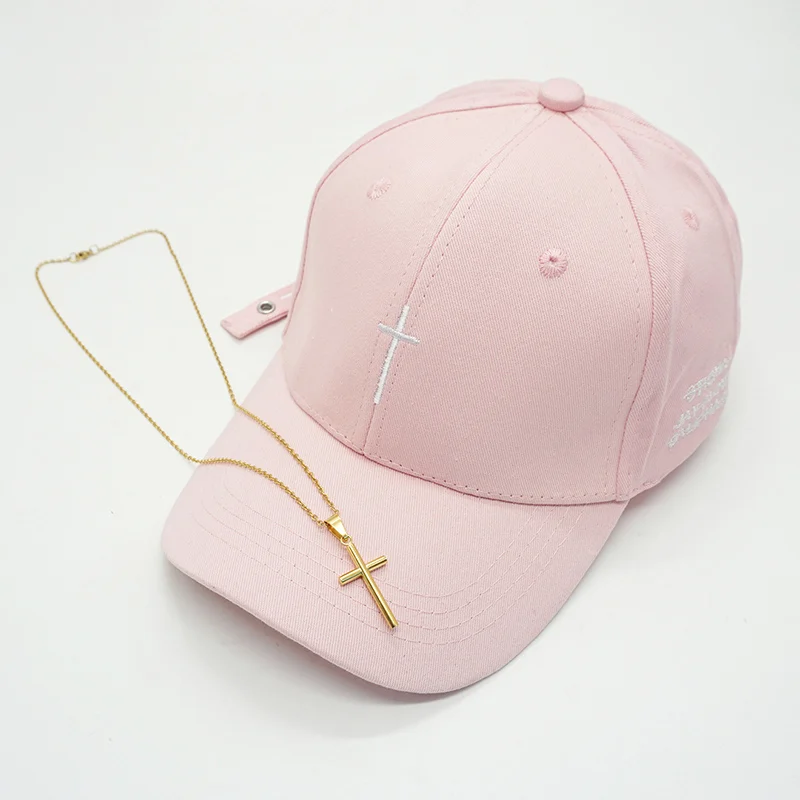 New Men Women Fashion Embroidery Cross Baseball Cap Cotton Snapback Dad Hat Bone Casquette Summer Couple Hip Hop Caps Gorras