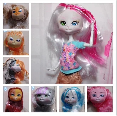 20Pcs lot High Quality LANARD Kitties font b Doll b font Head Mixed Colors Cat Heads