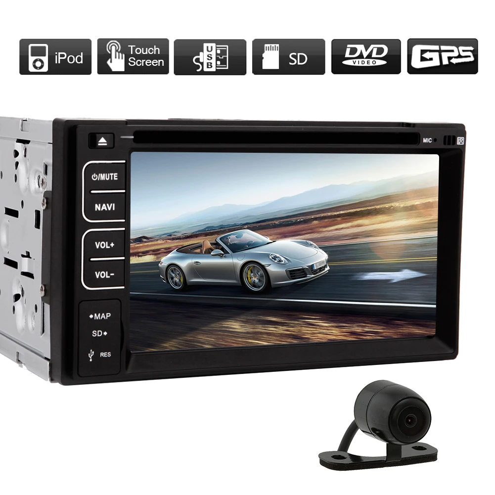Flash Deal MP3 Head Unit Auto Car DVD Player Autoradio CAM MP4 PC Steering Wheel Radio GPS Stereo EQ Map Touchscreen Bluetooth 9