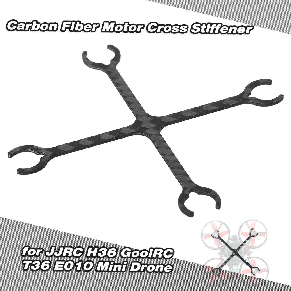 CNC 3K Carbon Fiber Motor Cross Stiffener for JJRC H36 GoolRC T36 E010 Mini font b