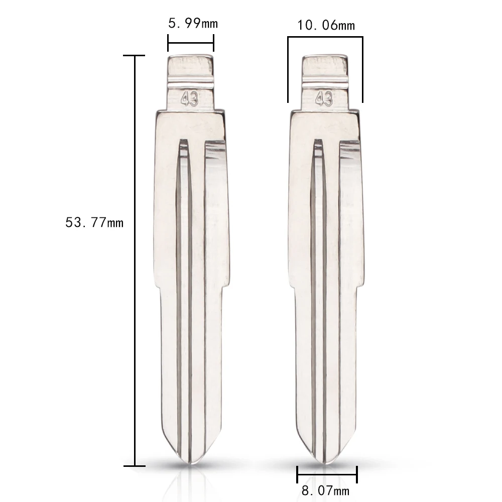 KEYYOU металлическая заготовка необработанная застежка модель KD 43 # (T11) для Chery