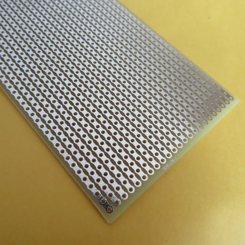 

1pcs 6x14cm joint holes FR4 Fibreglass prototyping circuit board Stripboard Veroboard Platine breadboard experiment pcb
