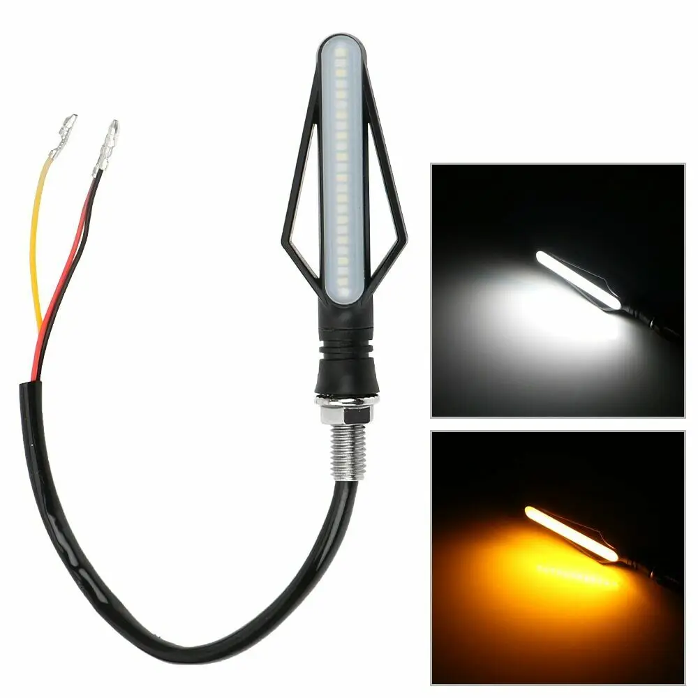 

24 LED Motorcycle Turn Signal Lamp Lights Motorbike Indicator For Harley Fog Light Moto Tail Brake Lights Streamer Flashing