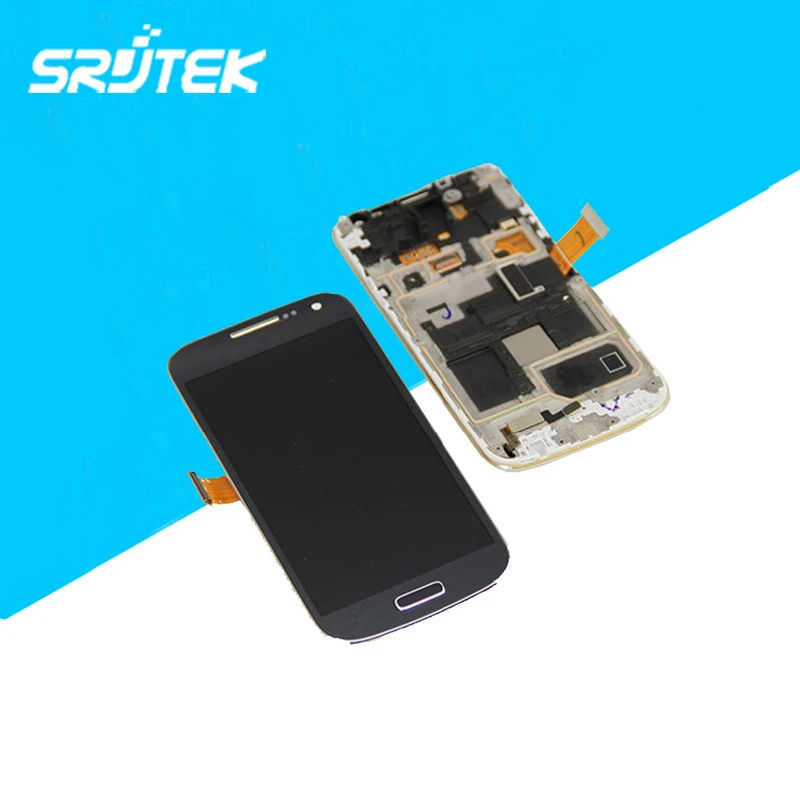 

Blue Color For Samsung Galaxy S4 Mini i9190 LCD Display With Touch Screen Digitizer Frame Assembly Hot Selling