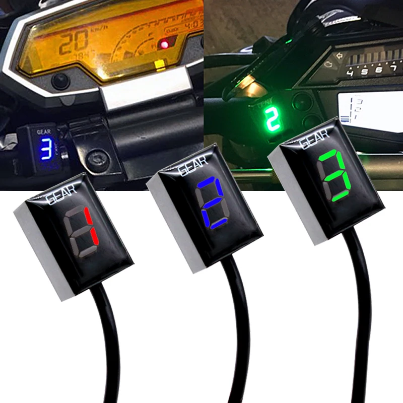 

Motorcycle LCD Electronics 6 Speed 1-6 Level Gear Indicator Digital Gear Meter For Harley DAVIDSON Touring Twin Cam 1584 2007-09