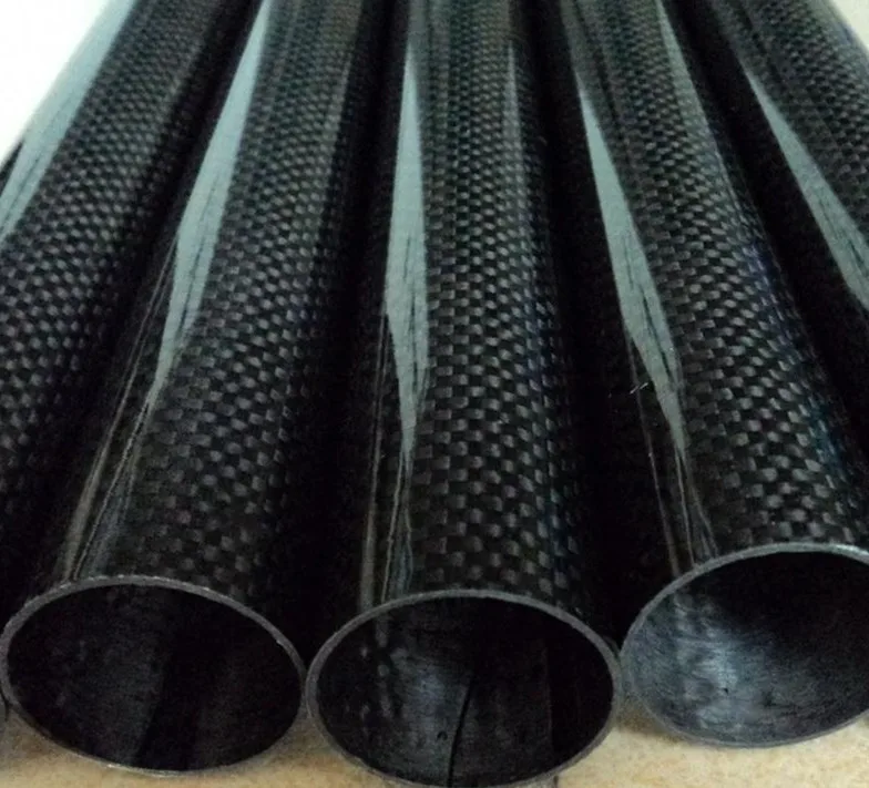 4pcs DIY 3K Carbon Fiber Tube Pipe OD 8mm ID 6mm Length 500mm Tubes