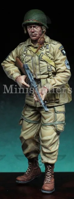 

1/35 scale WW2 US Army 101 airborne alert miniatures WWII Resin Model Kit figure Free Shipping