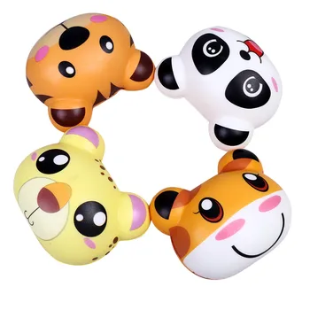 

4 pc Squishy Cartoon Animal Cute Spun Slow Rising Scented Stress Relief Bear Toy Kids Squish Anti stress Toy Stress Reliever6.27