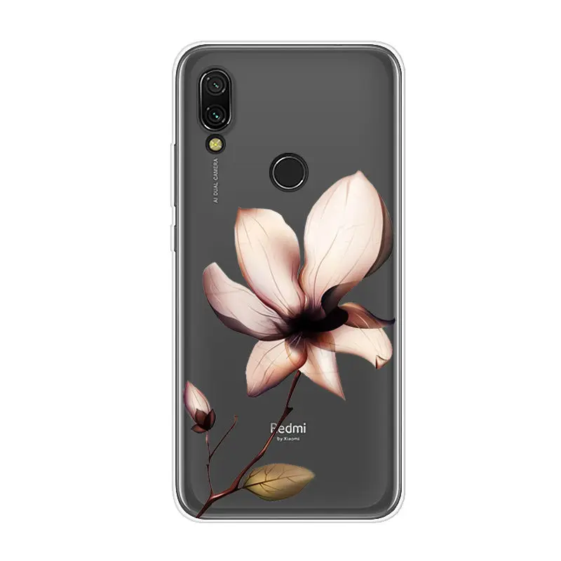 Чехол Redmi7 для Xiaomi Redmi 7 силиконовый мягкий чехол из ТПУ телефона задняя крышка 6 26