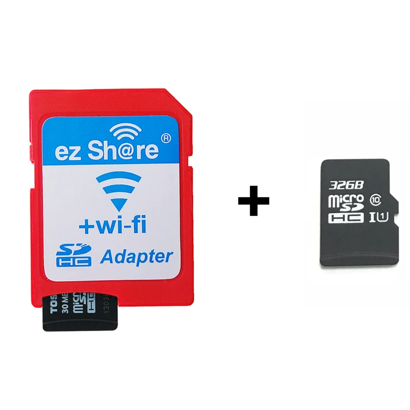 Горячая Распродажа беспроводной WiFi TF Micro SD на SD адаптер камера карта памяти Поддержка 8 ГБ 16 ГБ 32 ГБ карта памяти Micro SD ридер - Емкость: add 32gb tf card