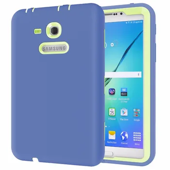 

For Samsung Galaxy Tab 3 Lite 7.0 SM-T110 SM-T111 Case All Round Protective Cover 3 Layer Plastic+Rubber Case Coque Funda Capa