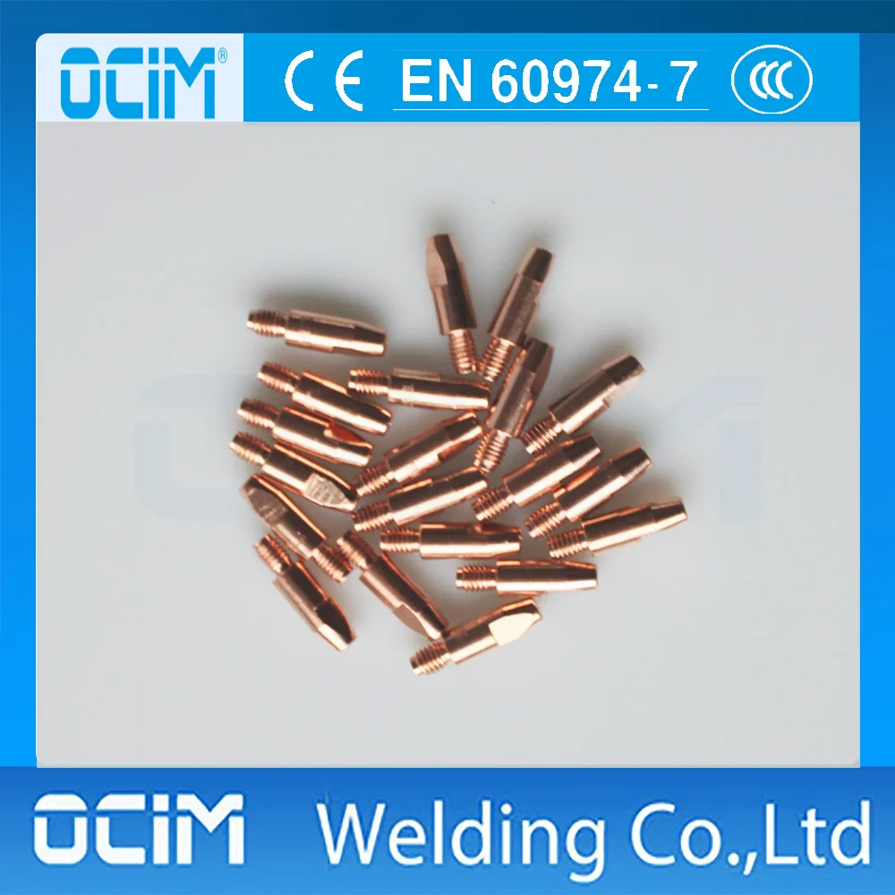 

10PCS Contact tip M6*28 for MB 25AK 24kd torch, welding accessories