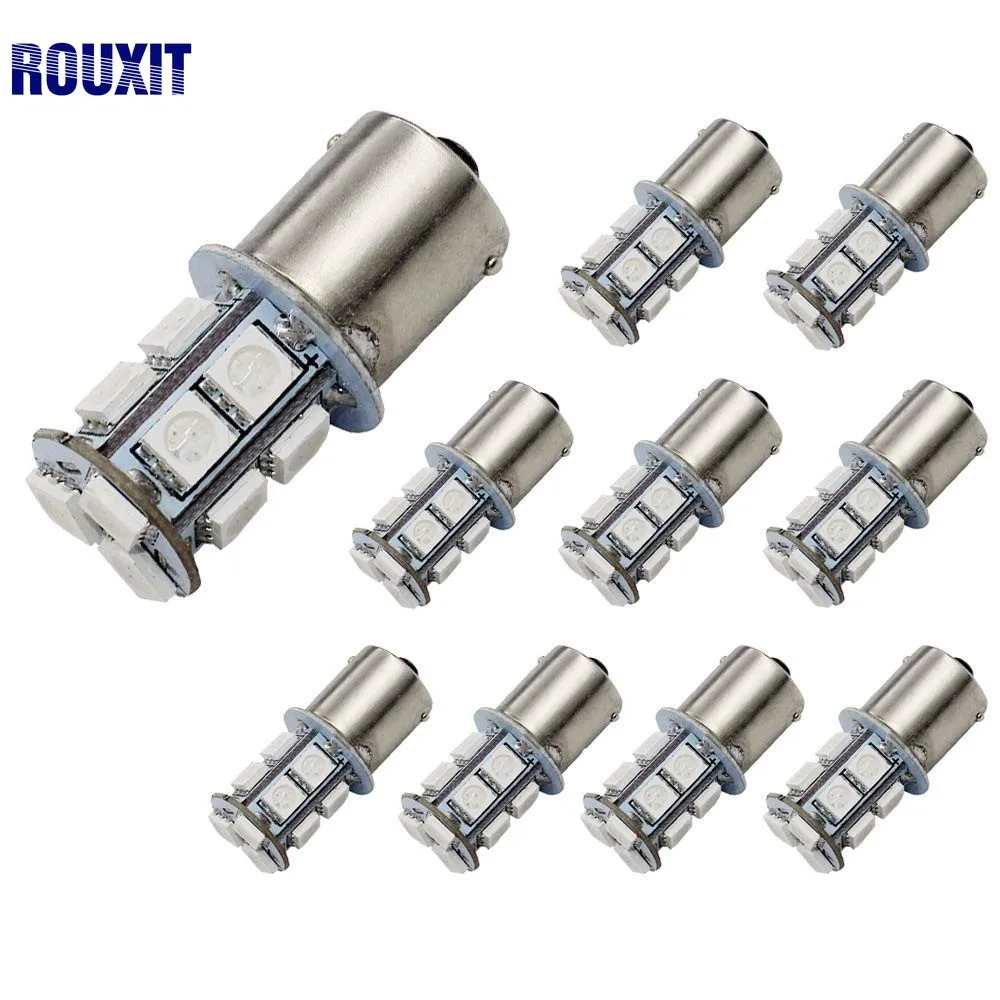 10 шт. P21W 1156 1157 светодиодный Поворотная сигнальная лампа 5050 13 SMD S25 BAY15D BA15S
