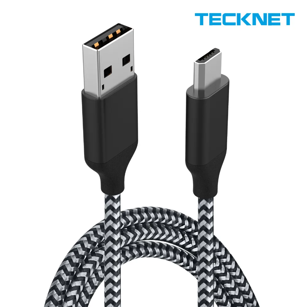 

Tecknet Micro USB Cable 2.4A Fast Charge Data Sync Charging Cable for Android Xiaomi Samsung Tablet Microusb Phone Charger Cable