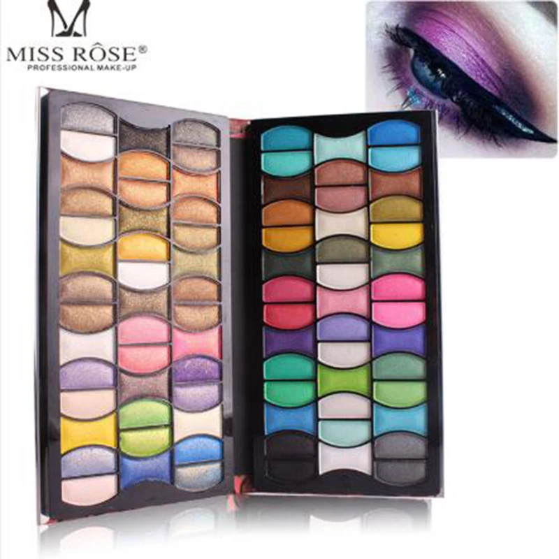 

MISS ROSE orange red leopard skin 82 color high pearl eye shadow makeup disk