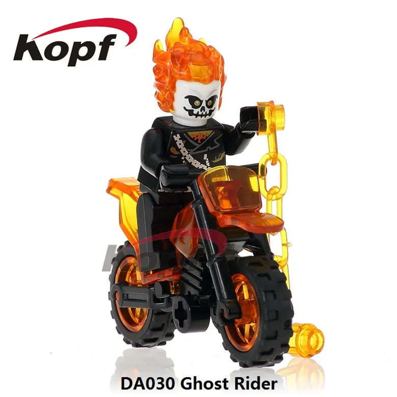 

20Pcs DA030 Super Heroes Ghost Rider With Motorcycle Matt Murdoch Bricks Best Collection Building Blocks For Children Gift Toys