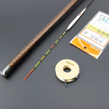 

Mini Ultra-light Ultra-short Carp Fishing Rod High Carbon Supper Hard Hand Pole Fishing Rod Tackle Hooks line Floated Set