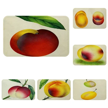 

Vintage Fruits Peaches Cool Mat Bath Carpet Decorative Anti-Slip Mats Room Car Floor Bar Rugs Door Home Decor Gift