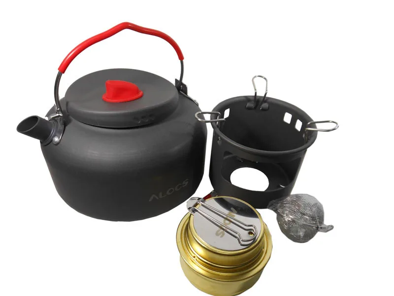 

free shipping Alocs Outdoor camping hiking Water Kettle Camping pot Outdoor Travel Cookware CW-K04 PRO