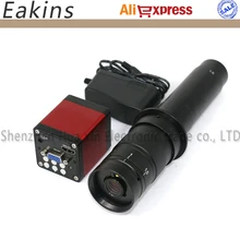 13MP 1/" CMOS промышленный микроскоп камера HDMI VGA выходы 60F/S 720P+ 10X~ 300X регулируемое увеличение 25 мм зум C-mount объектив