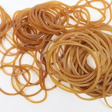 400 шт. Высококачественная желтая эластичная резинка 25-38 мм для школы, офиса, дома, промышленная Резиновая лента, упаковочная лента для канцелярских принадлежностей