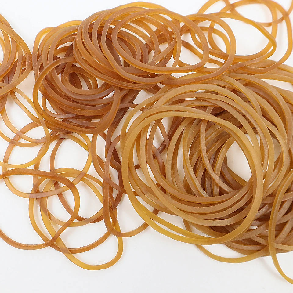 400pcs High Quality Yellow Elastic Rubber Band 25 38 mm For School