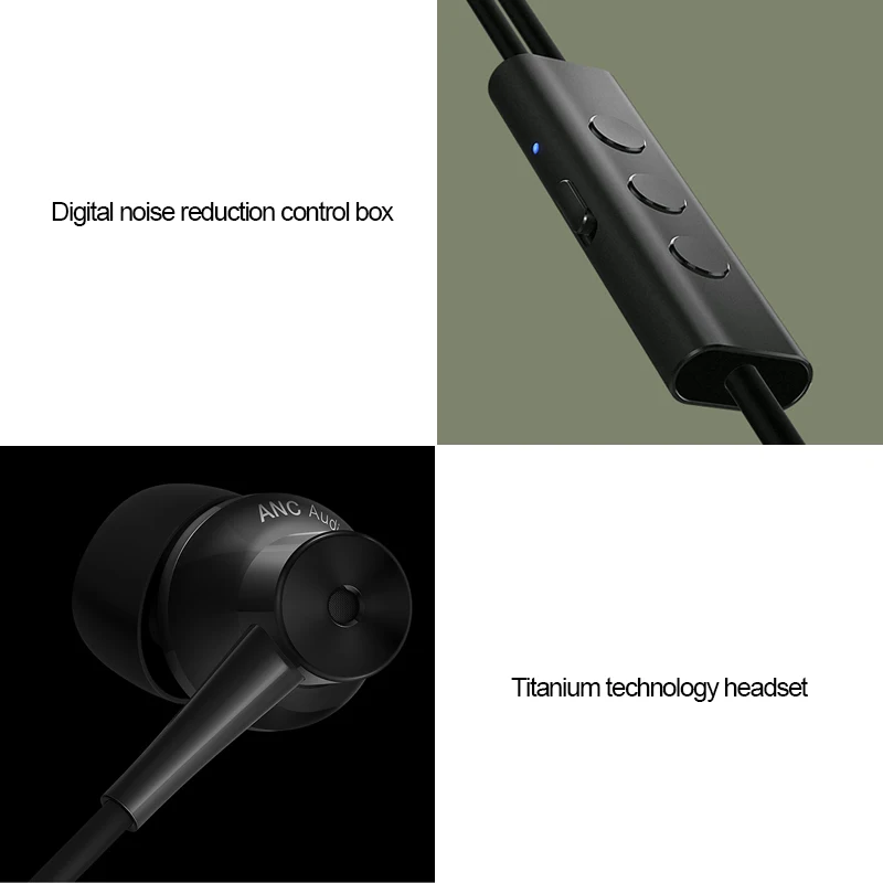Оригинальный портативный микрофон Xiaomi ANC Type C с активным шумоподавлением