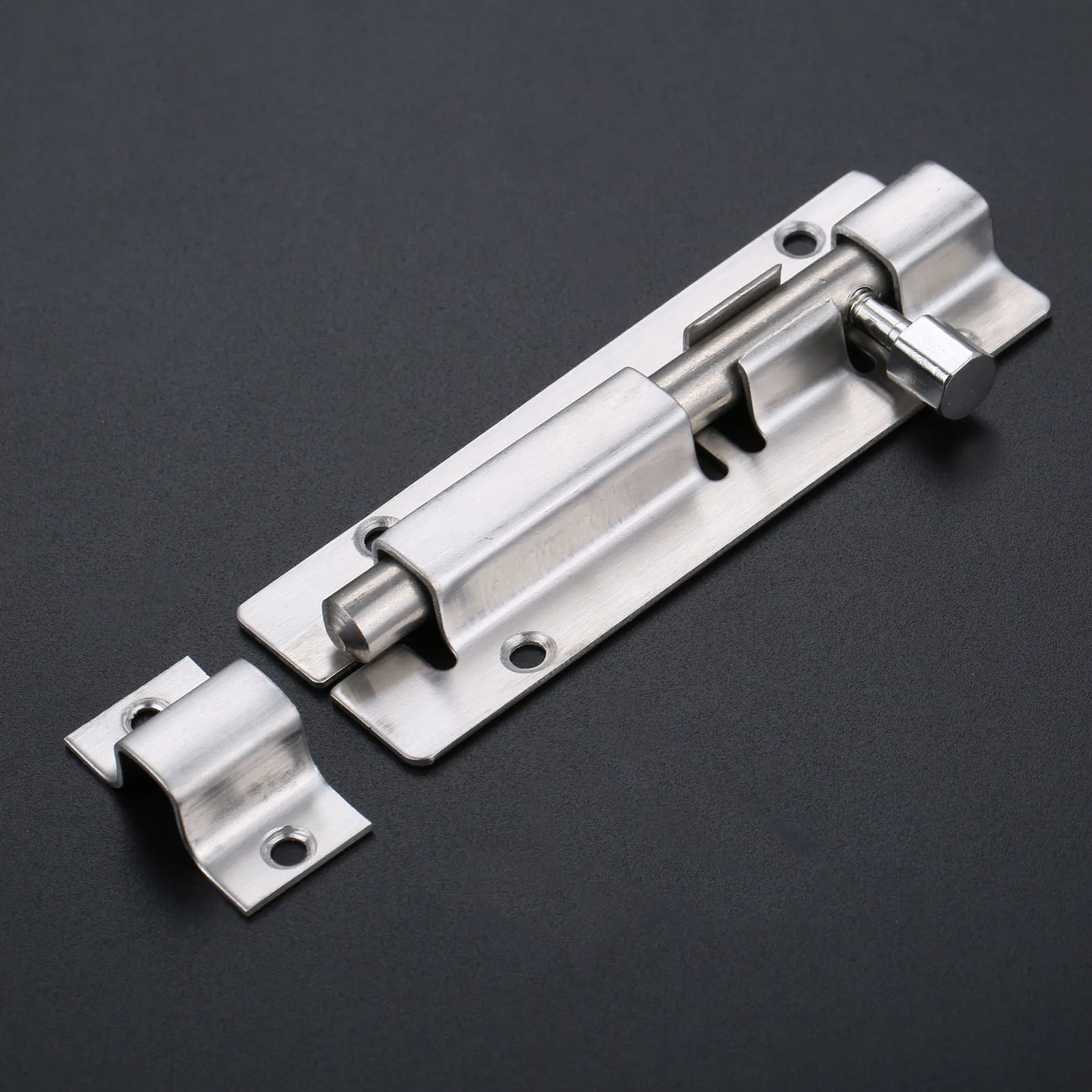 

4Inch Furniture Door Bolts Stainless Steel Locks Sliding Door Chain Latch For Gate Security Hardware