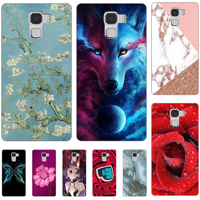 

Lovely Fashion Coloured Painted Cases For Huawei Honor 7 Plastic Printed Cute Animal Phone Case For Huawei Honor 7 5.2 inch
