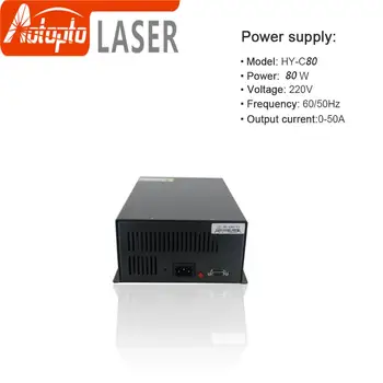 CO2 Laser Power Supply HY-C80 80W use for CO2 Laser Cutting and Engraving Machine ruida rd rdlc320 a co2 laser dsp controllerr rd320a co2 laser controller use for laser engraving and cutting machine