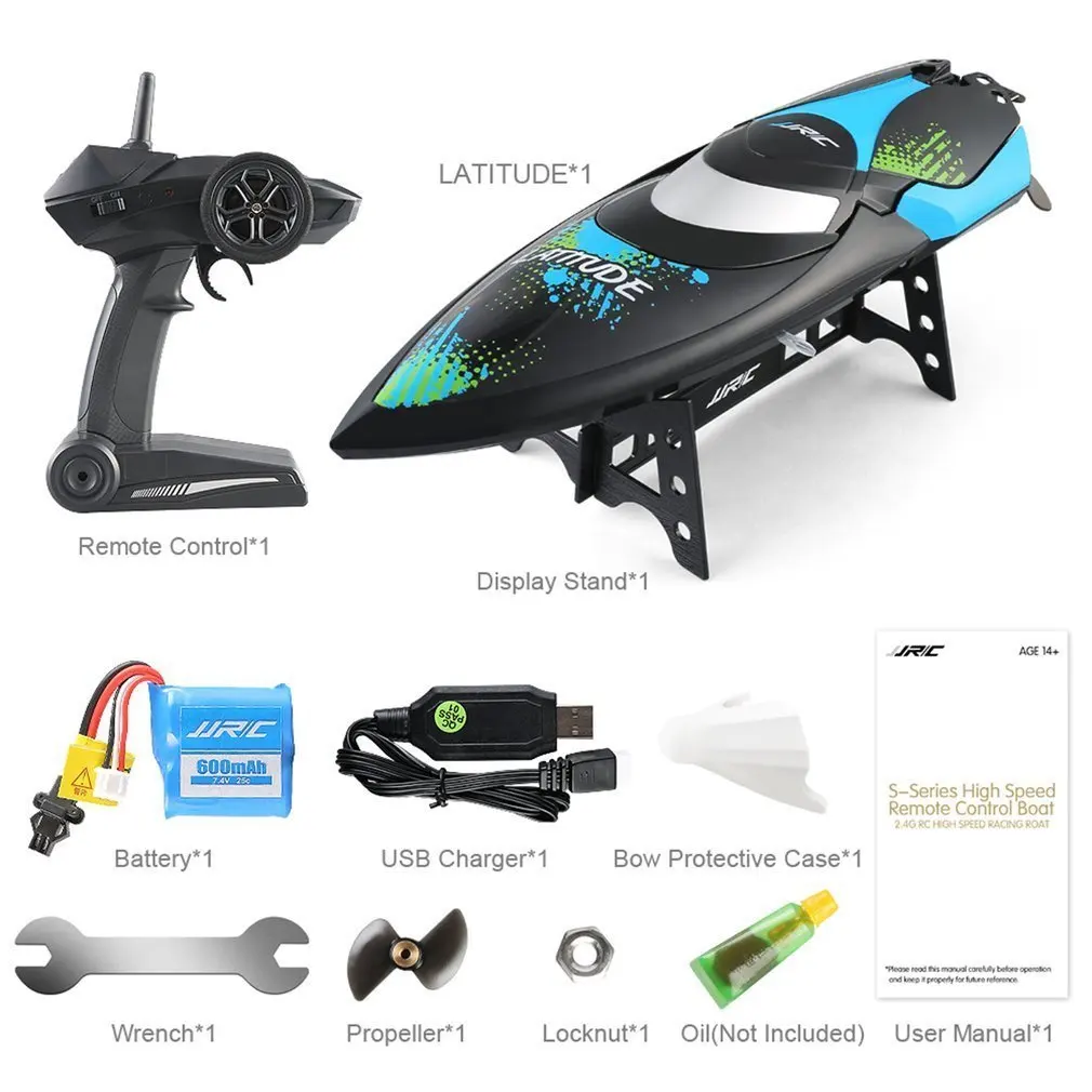 S3 2.4 GHz RC نحى سريع 2 قنوات عالية السرعة البسيطة سباق قارب للماء USB شحن RTR قارب سريع لعبة