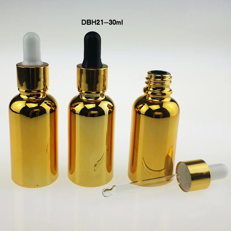 

100pcs golden glass 30ml dropper bottle for e liquid ,30ml glass bottle with dropper ,unique 1 oz glass dropper bottle bulk