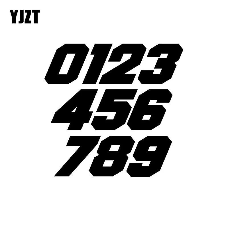 YJZT 15CM*14.5CM Funny Phone Number 0123456789 Vinyl High quality Car