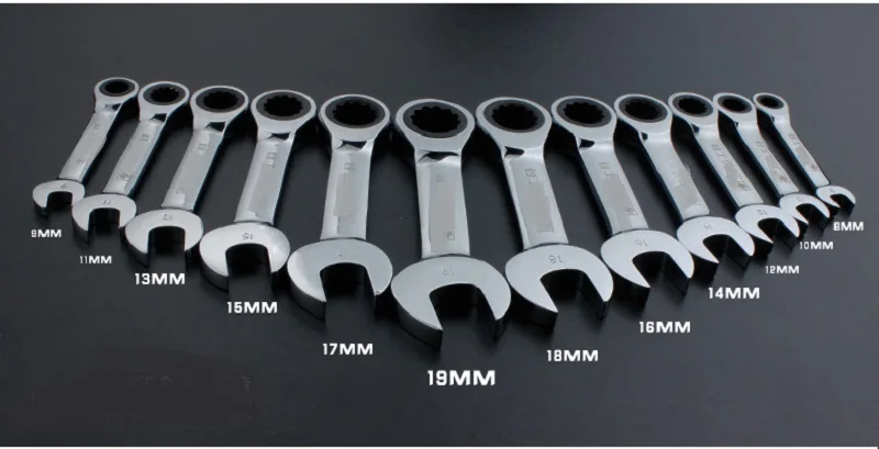 

1 Pc Stubby Ratchet wrench hand tools for car repair stubbly spanner