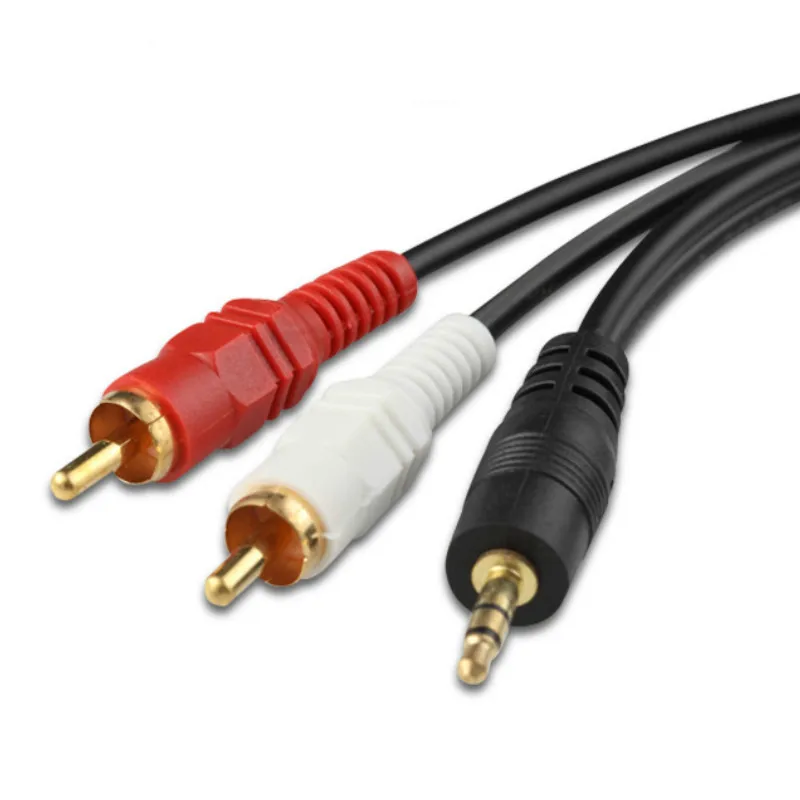 Аудиокабель 3 5 мм Aux 2 RCA штекер вспомогательный кабель для автомобиля стерео