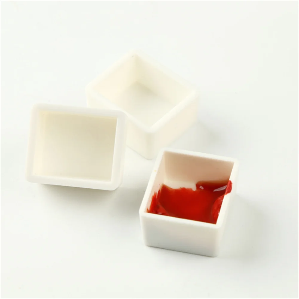 

10/40pcs Watercolor Paint Box Small Empty Full Pans Half Pans Paint Tool Plastic Solid Pigment Professional Drawing Supplies
