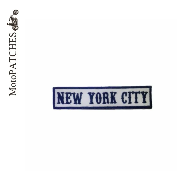 NEW YORK CITY Front Patches Custom Embroidery Back Patches For Jackets DIYin Patches from Home