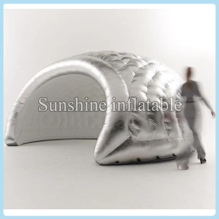 

Newest silver inflatable dome tent inflatable igloo tent inflatable air dome tent disco dome for sale